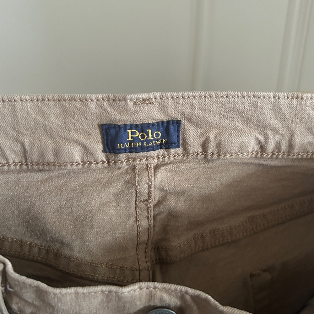 Polo by Ralph Lauren Brick Slim Straight Khaki Pants